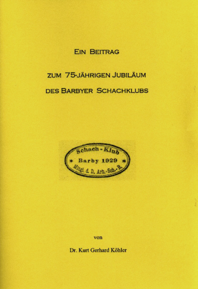 Zum 75-jährigen Jubiläum des Barbyer Schachklubs